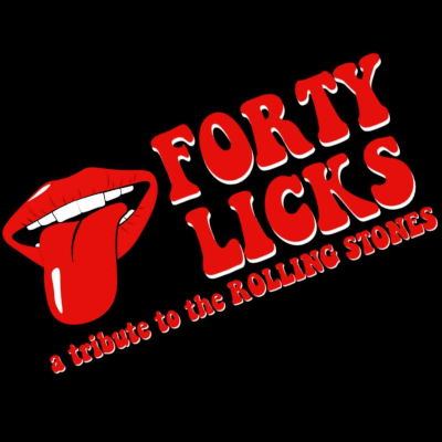 Logo for Forty Licks a tribute to the Rolling Stones.